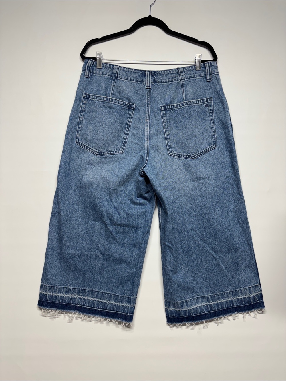 ✨Madewell Denim Culottes Blue Wide-Leg Cropped Jeans Size W30 - Picture 7 of 16